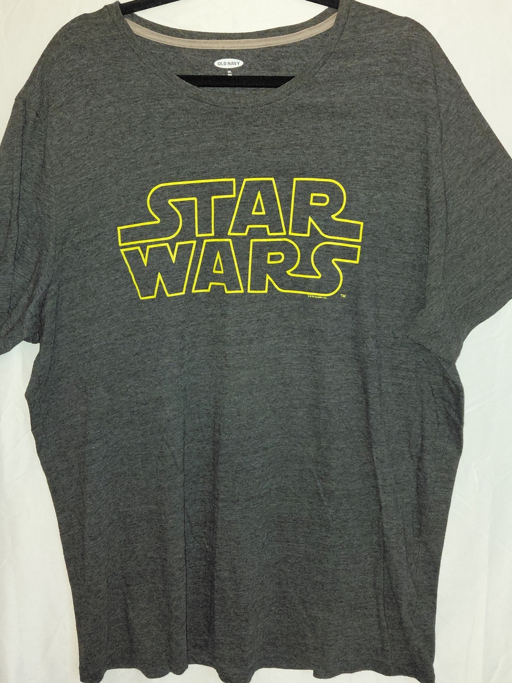 Old Navy Star Wars Graphic Tee - Gray with Yellow Logo #2278